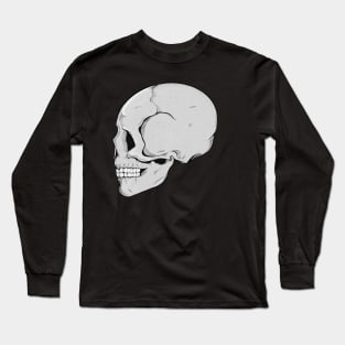 Skull (white background) Long Sleeve T-Shirt